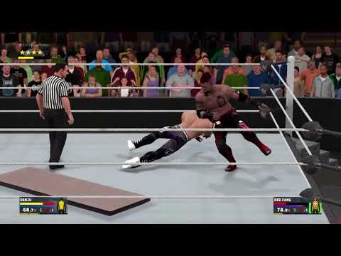 WWE 2K17:GREAT MATCH/GLITCH AT END!!!!!