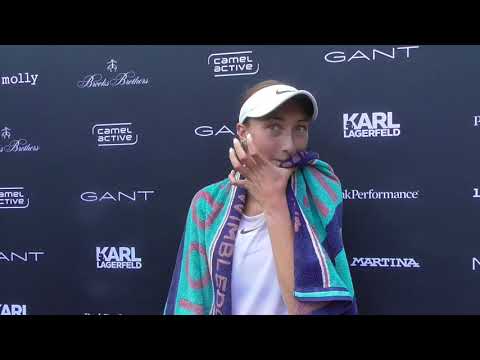 Denisa Hindová po výhře v prvním kole kvalifikace Mácha Lake Open 2020