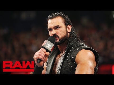 Drew McIntyre challenges Roman Reigns to a match at WrestleMania: Raw, March 18, 2019