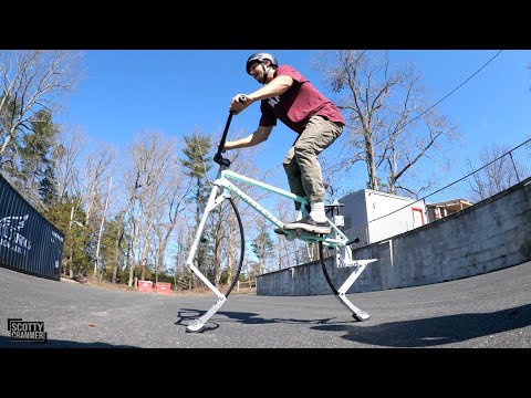 These Bros Built A Pogo Stick Bike And It's Like A Childhood Dream Come To Life