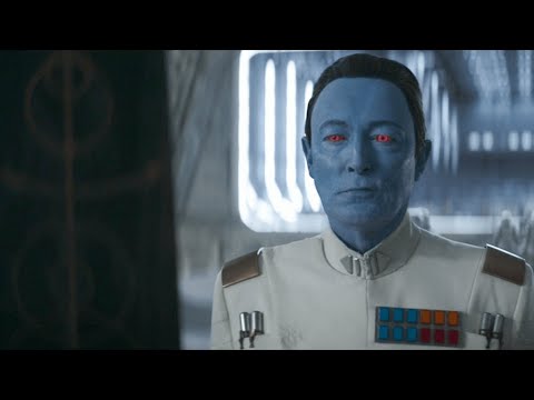 Grand Admiral Thrawn's First Live-Action Appearance Star Wars Ahsoka Episode 6