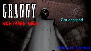 Granny nightmare mode 'car escape' gameplay #3