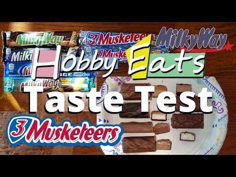 Hobby Eats: Milky Way and 3 Musketeers Comparison