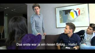 A wild Niall appears in a German interview with Zayn and Liam video