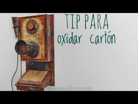 Tip para oxidar cartón de una forma super fácil