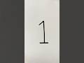 Number 1 Art Youtubeshorts Diy Kidsart Viralvideo Satisfying Viralvideo Kids Creative Yt