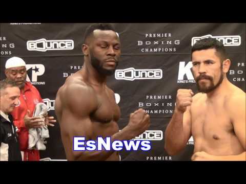 Kauffman vs Mansour full Weigh in and faceoff - EsNews Boxing