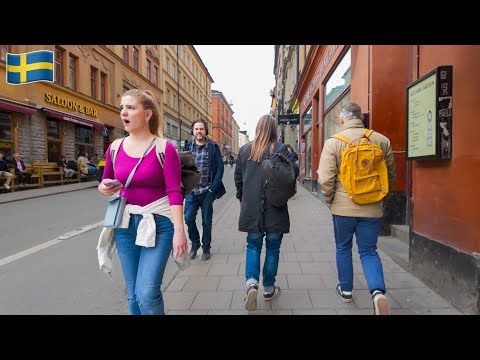 Stockholm, Sweden 4K Walking Tour - April 2024 🇸🇪