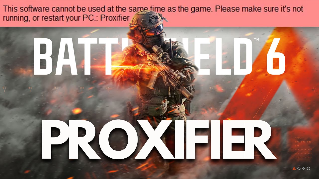 Battlefield 6 Este software no se puede utilizar al mismo tiempo que el juego PROXIFIER Solucion🎮🔥
