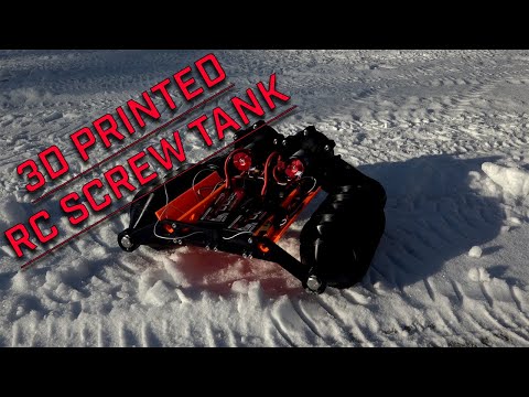 3D Printed RC Screw-Tank