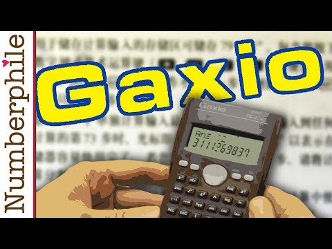 Calculator Unboxing #7 (Gaxio) - Numberphile