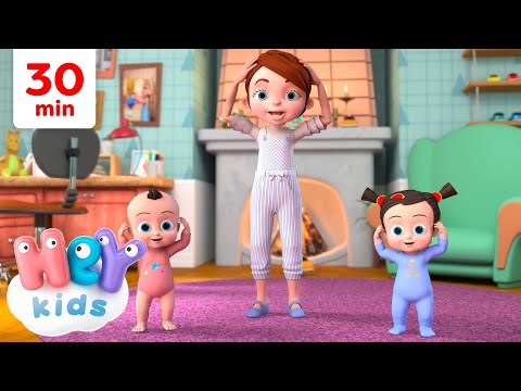 Kopf und Schultern, Knie und Fuß | Lieder für Kinder | HeyKids Kinderlieder TV