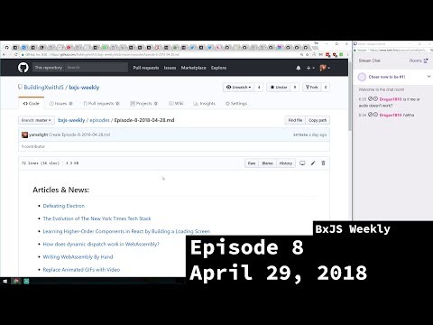 BxJS Weekly Ep. 8 - April 29th, 2018