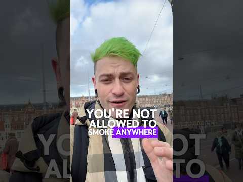 Where can you smoke in Amsterdam?