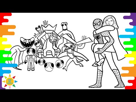 Rainbow Friends Chapter 2 Coloring Pages | Spiderman Coloring Pages | Kovan & LaCrème - Miracle