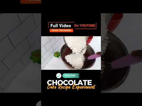 Chocolate Cake Experiment... You won't believe