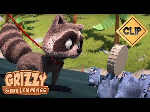 Grizzy et son raton laveur vont-ils retrouver les Lemmings ? - Grizzy & les Lemmings