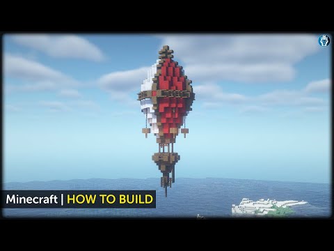 Minecraft How to Build a Hot Air Balloon (Tutorial)