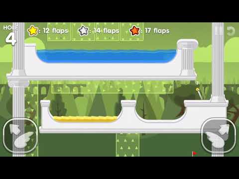 Flappy Golf 2 GRAVITY GROVE HOLE 1-9 Gold Star Walkthrough