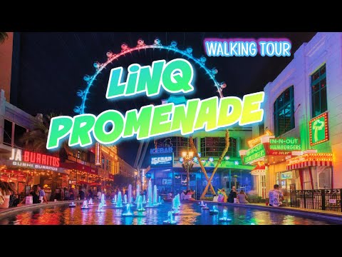 Linq Promenade | April 1, 2024 | Las Vegas Dusk/Night Walk | Las Vegas, Nevada
