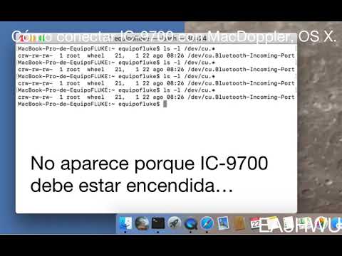 EA3HWU como conectar Icom IC-9700 con MacDoppler para seguimiento de satélites.