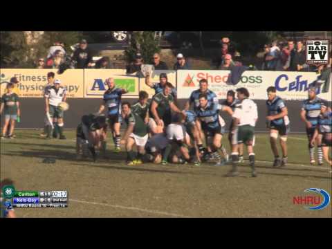 2014 NHRU Round 16 Premier 1 Highlights - Merewether Carlton v Nelson Bay