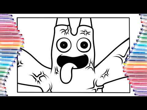 BanBan Jumpscare Сoloring Page / Garten of Banban 2 / Tobu Itro-Sunburst [NCS]