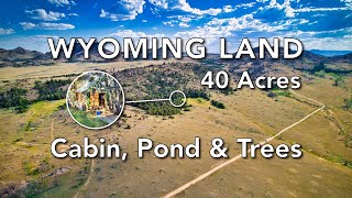 40 Acres of Wyoming Land for Sale with Cabin • LANDIO