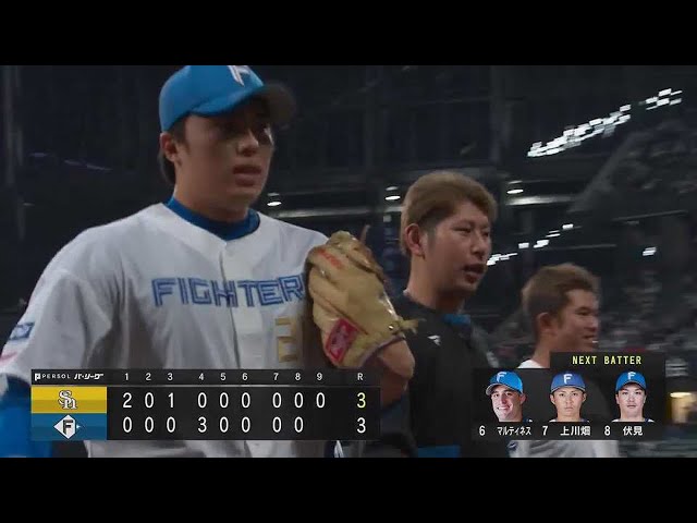 【9回表】直球で押し切る!! ファイターズ・田中正義 古巣相手に好リリーフを見せる!!  2023年4月28日 北海道日本ハムファイターズ 対 福岡ソフトバンクホークス