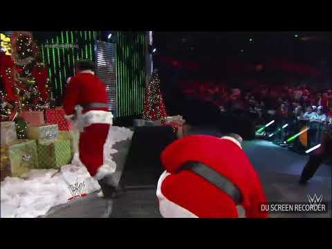 WWE Good Santa Vs Bad Santa Christmas Street Fight Full Match HD