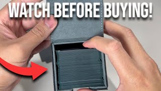 MTG Commander Card Deck Box – Premium PU Leather, Strong Magnetic Closure, Holds 110+ Single-Sleeved