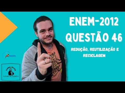 ENEM 2012 - Questão 46:  Redução, Reutilização e Reciclagem