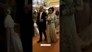 Pearle Maaney&#39;s royal entry to the Church for wedding | Pearle Maaney | Pearlish Wedfing