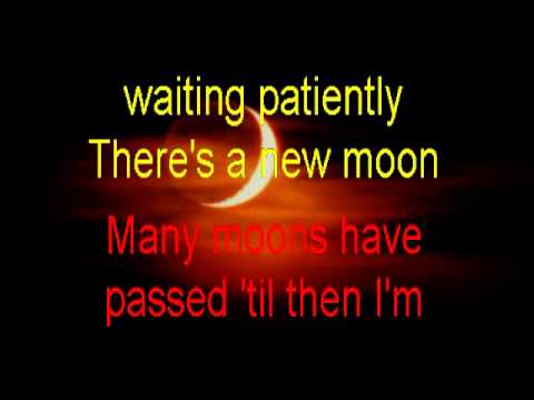 There's a New Moon  over my Shoulder kARAOKE Thomascow, Lyrics, Chords