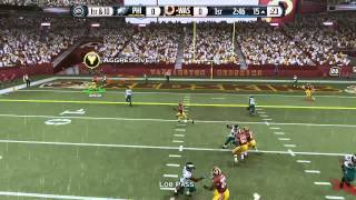 Calvin Johnson TD Grab between two defenders Madden 16 (MUT)