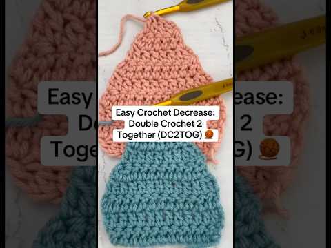 Learn how to crochet the Double Crochet 2 Together (dc2tog) stitch! Perfect for crochet projects!