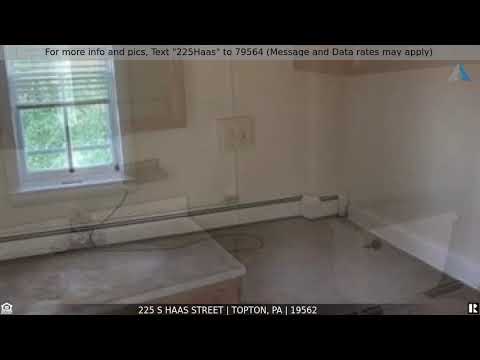 Priced at $181,500 - 225 S Haas Street, Topton, PA 19562