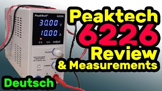 Peaktech 6226 Review, Test, und Messungen (Deutsch). Günstiges Netzgerät