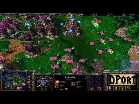 WarCraft 3: 2v2 Th000 + Yumiko (HU) vs WaN + EnTee (UD) - G1