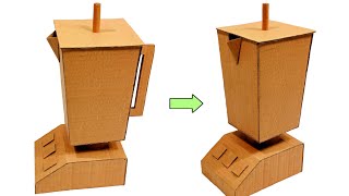 How To Make Mixer Grinder With Cardboard | DIY Cardboard Blender at Home