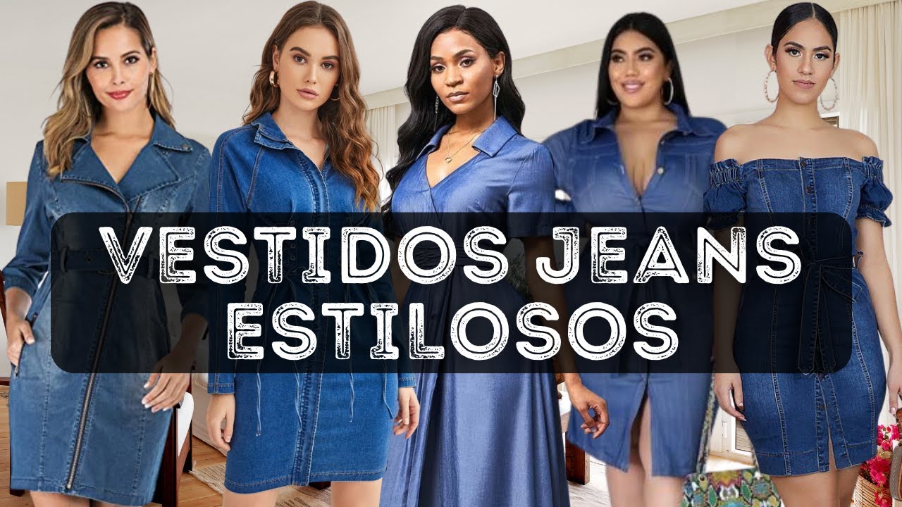 [VESTIDOS JEANS] Incríveis modelos de Vestidos Jeans estilosos pra se apaixonar