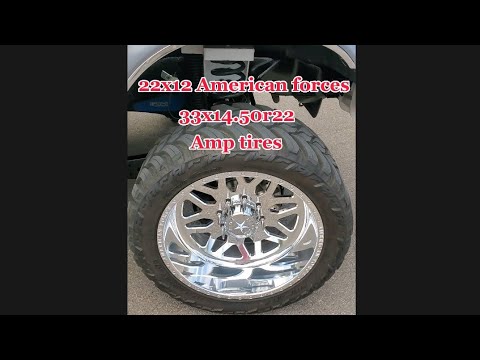 22x12 on 33x14.50r22 America force wheels with AMP tires
