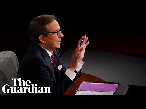 US presidential debate moderator Chris Wallace struggles to contain Trump