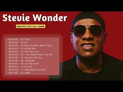 Best Songs Of Stevie Wonder Full Playlist 2022- Top Songs All Time | i just called to say i love you