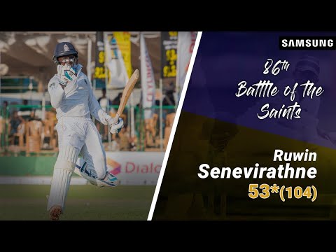 Ruwin Seneviratne's half century in 86th Battle of the Saints