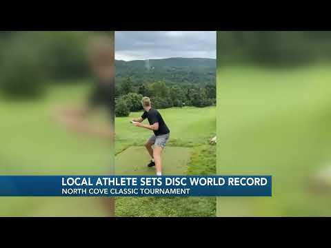 Local disc golfer makes improbable and World Record must see ace