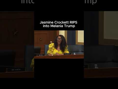 Jasmine Crockett RIPS into Melania Trump