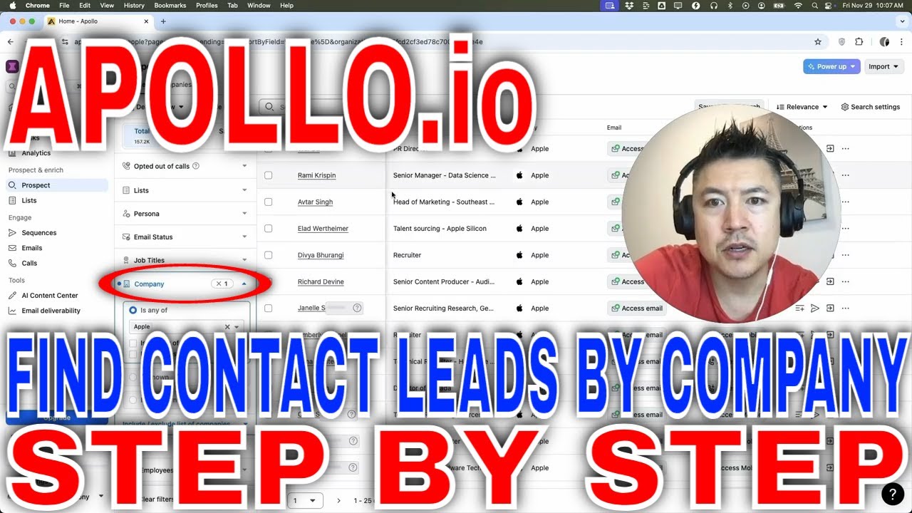 ✅  How To Find Contact Leads In Apollo io By Employer Company 🔴