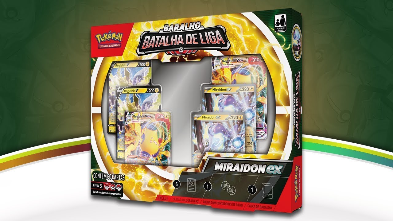 Baralho Batalha de Liga - MIRAIDON ex! Compensa?! Unboxing + Review - Cartas Pokémon TiuSam