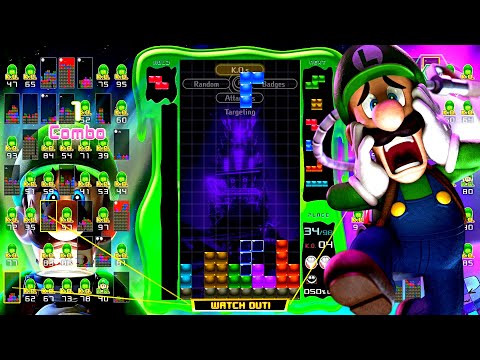 Tetris 99 Battle Royale ⚔️ Luigi's Mansion 3 Design + All Themes & Win